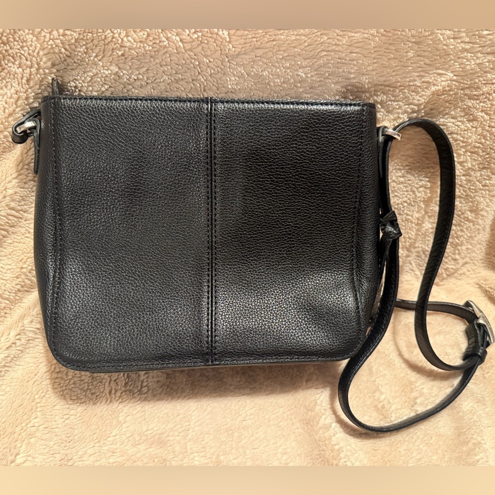 EUC Brighton Crocodile Embossed Leather Crossbody Bag - Picture 9 of 13